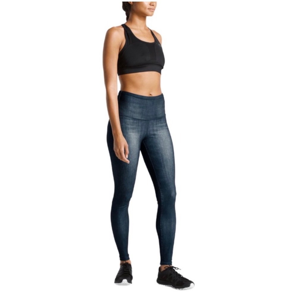 The North Face XS Flash Dry High Rise Indigo Color Leggings Y2K Athleisure